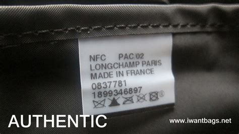 longchamp authenticity code